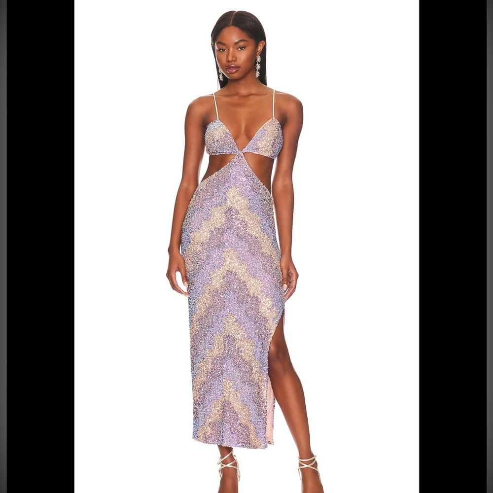 SAYLOR Nat Midi Dress Revolve